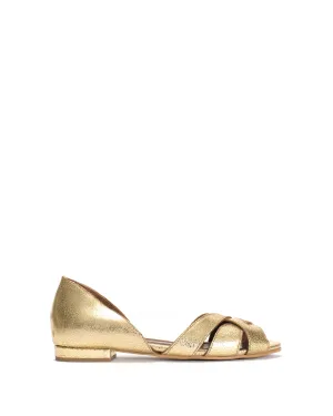 Sanni 20 Crackled Metallic Gold