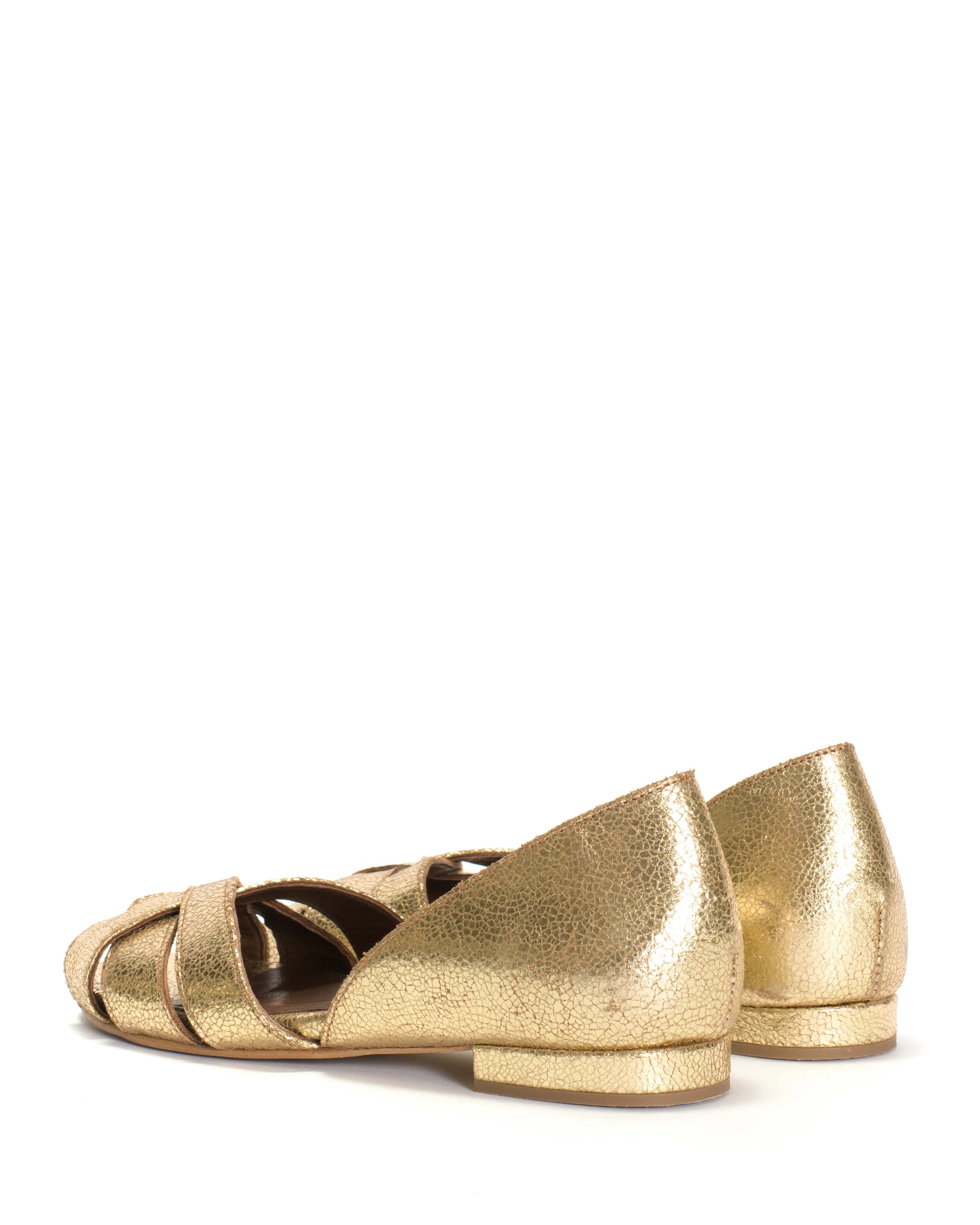 Sanni 20 Crackled Metallic Gold