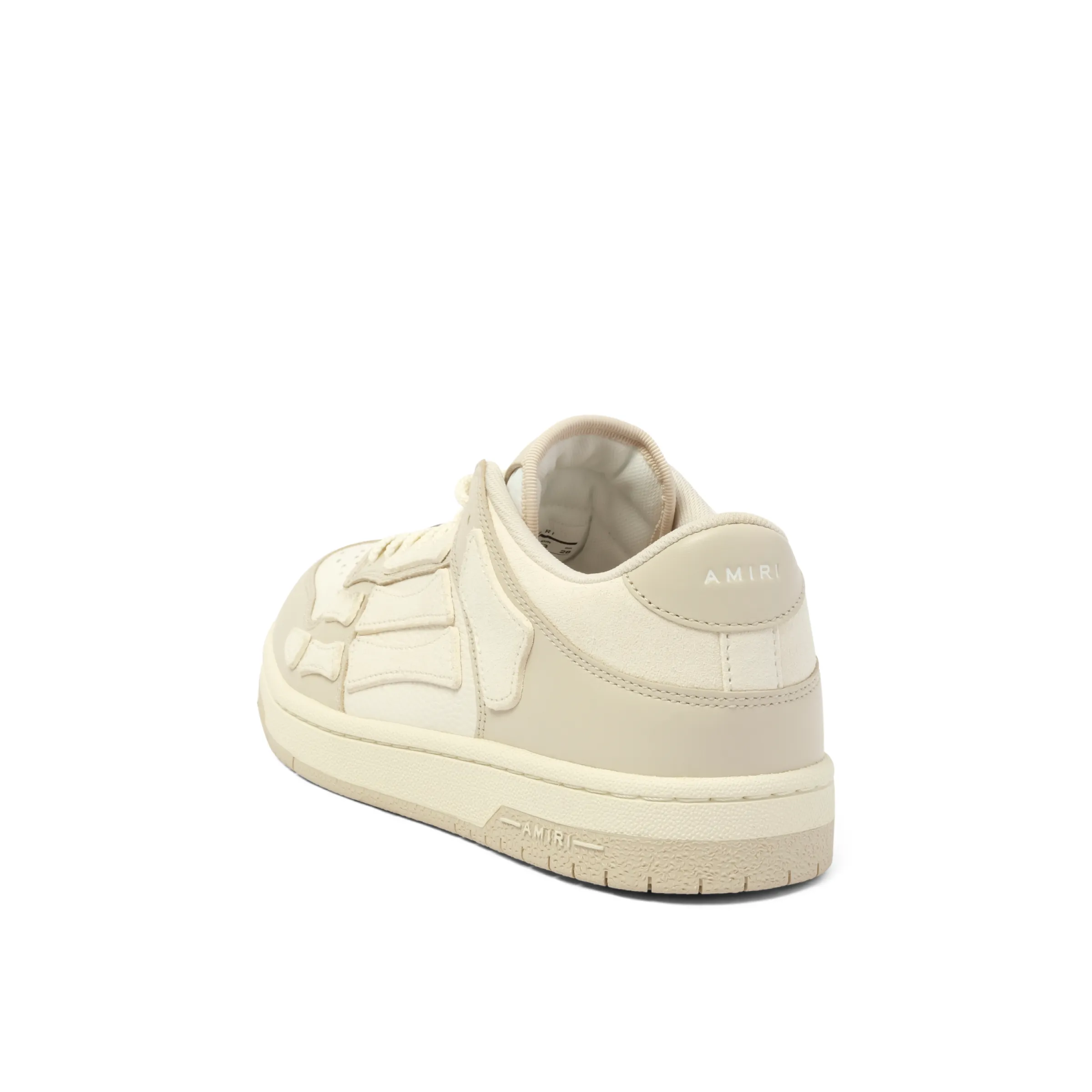 Skeleton Low Top Sneaker in Alabaster