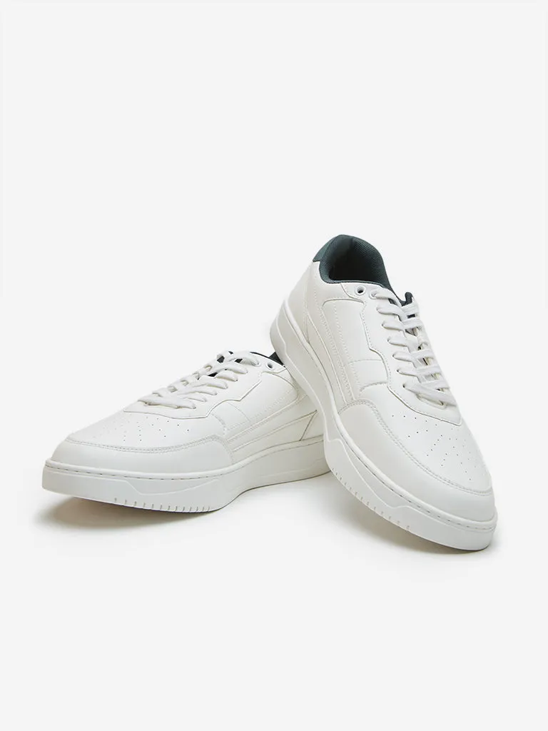 SOLEPLAY White Lace-Up Sneakers