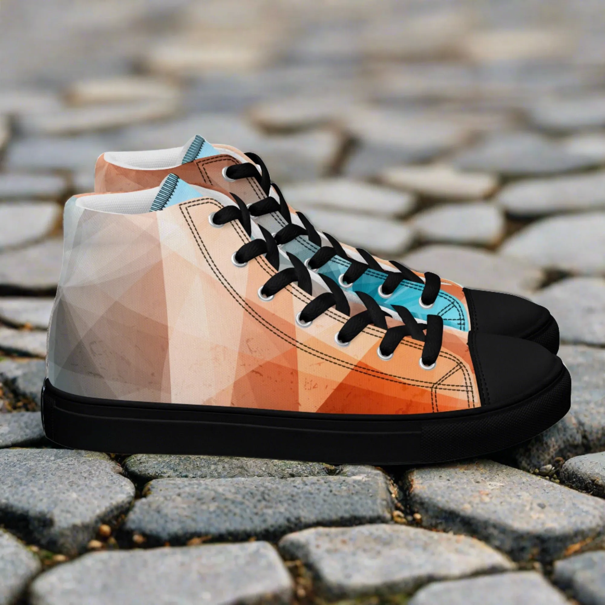 Stay Cozy & Chic with These Peachy Blue High Tops - Women's Sneakers