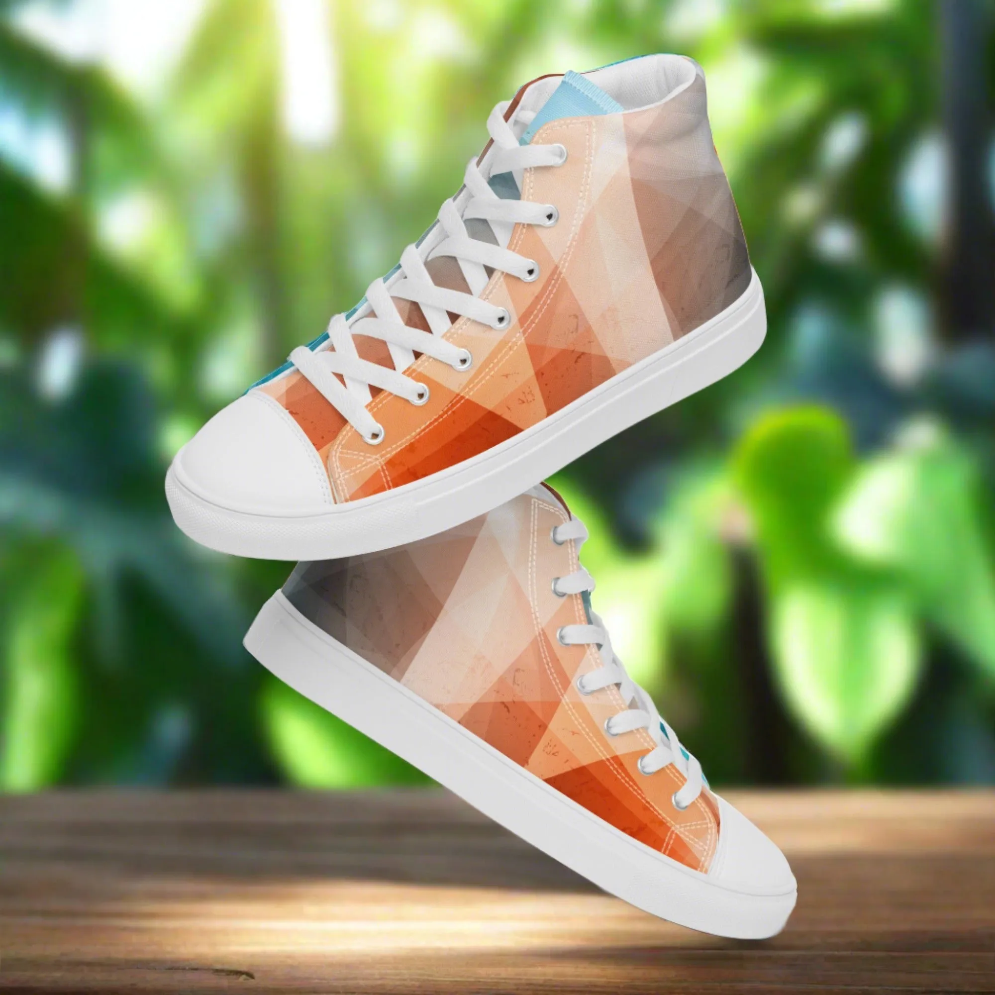 Stay Cozy & Chic with These Peachy Blue High Tops - Women's Sneakers