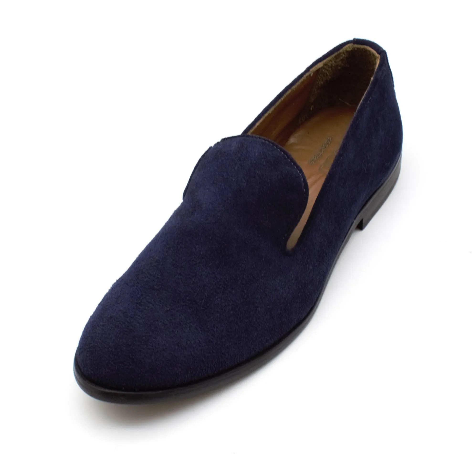 Suede Velvet Loafers / Black Sole