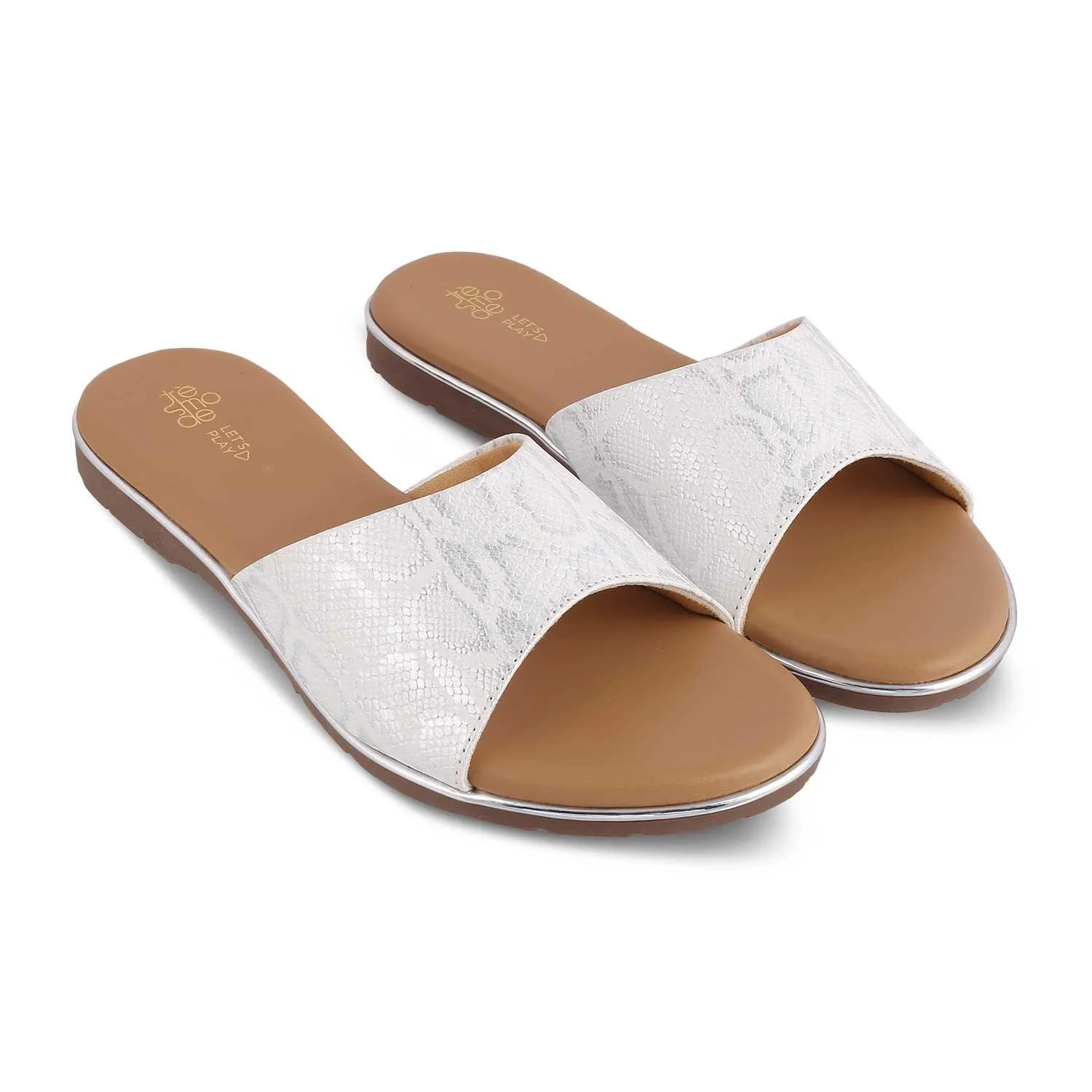 The Safad White Women's Dress Flats Tresmode