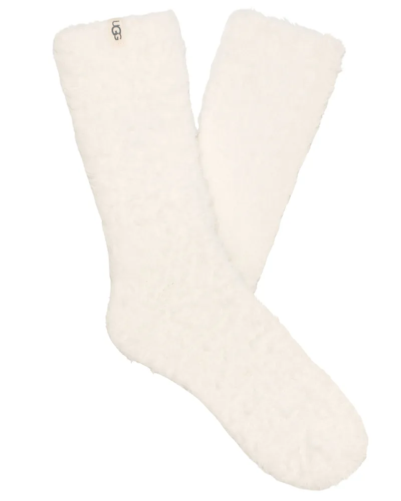 UGG Cream Teddi Cozy Crew Socks