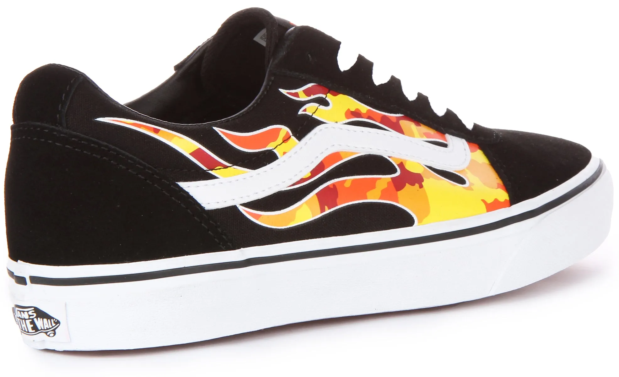 Vans Ward In Black Flame For Youth