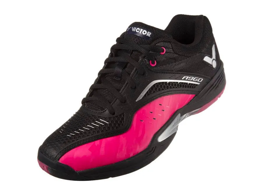 VICTOR A960-CQ BADMINTON SHOES (UNISEX BLACK/PINK)