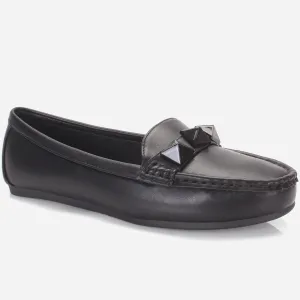 Womens "ORPHIA" Flat Comfy Slide In Moccasins