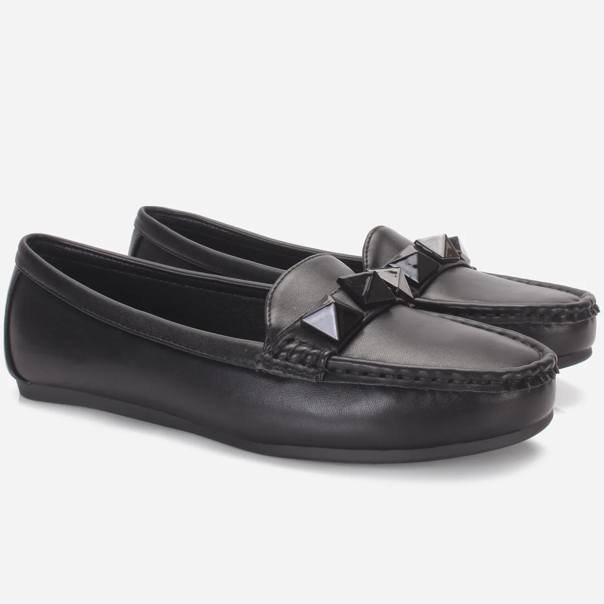 Womens "ORPHIA" Flat Comfy Slide In Moccasins